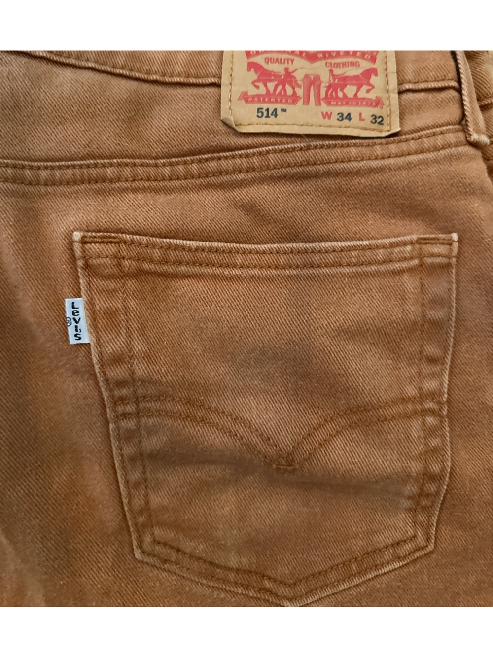 Levi's 514 Relaxed Fit Jeans in rust